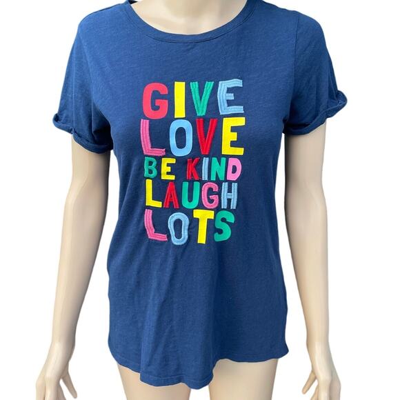 St John's Bay Blue T-shirt Women Sz XS Gently used - Picture 1 of 5